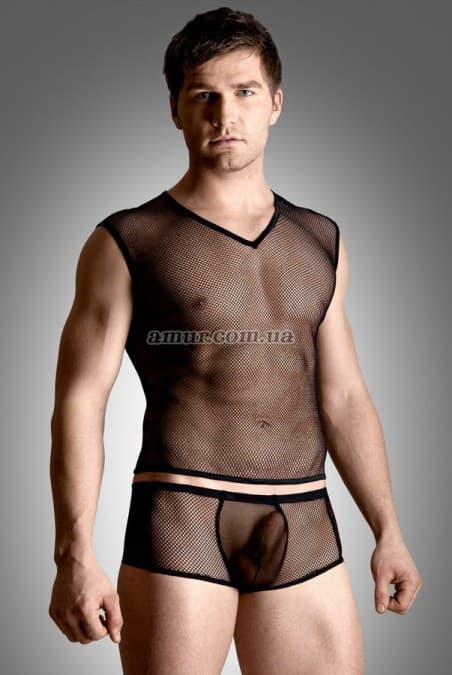 Комплект «Net set - shirt and thong» черный
