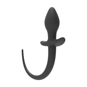 Пробка-хвост Erospace Wild Play Anal Plug With Tail C3, черная
