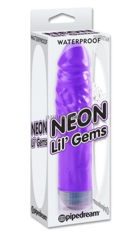 Вибратор «Neon Lil Gems» лиловый