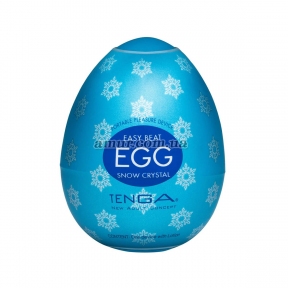 Мастурбатор-яйцо Tenga Egg Snow Crystal, з охолоджуючим лубрикантом