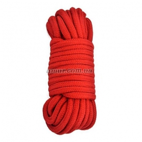Мотузка «Bondage Rope», червона, 10 метрів