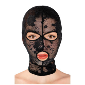 Маска-капюшон Fetish Tentation Cagoule, чорна, універсальний розмір