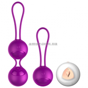 Вагінальні кульки з вібарцією Vibrating Silicone Kegel Balls з пультом ДУ