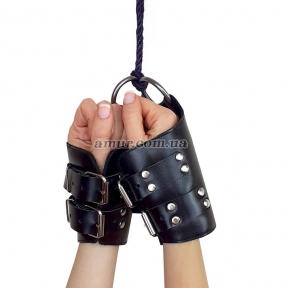Манжети для підвісу за руки Kinky Hand Cuffs For Suspension із натуральної шкіри