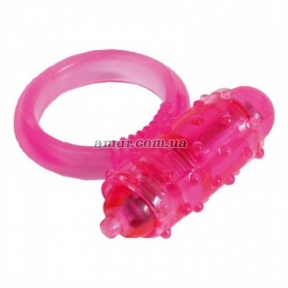 Эрекционное кольцо «Mini Vibrating Cockring», розовое