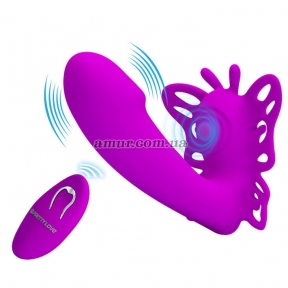 Вібратор із кліторальним стимулятором «Pretty Love Katherine G-spot»