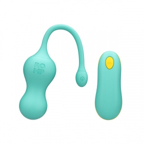 Віброяйце для точки G з пультом керування Romp Cello Light Teal, водонепроникне