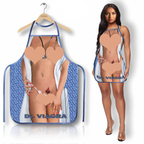 Кумедний кухонний фартух «Доктор Віагра»