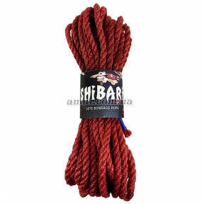 Джутова мотузка для Шибарі Feral Feelings Shibari Rope, 8 м червона