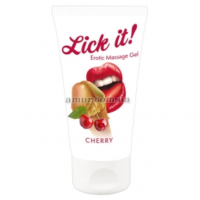 Масажний гель «Lick It! Cherry», 50 мл