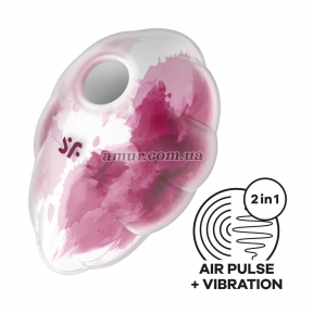 Вакуумний вібратор Satisfyer Cloud Dancer, червоний