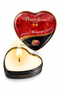 Масажна свічка серця - Plaisirs Secrets Peach, 35 мл