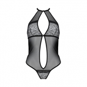 Сітчасте боді з мереживом на грудях Passion Satara Body, чорне