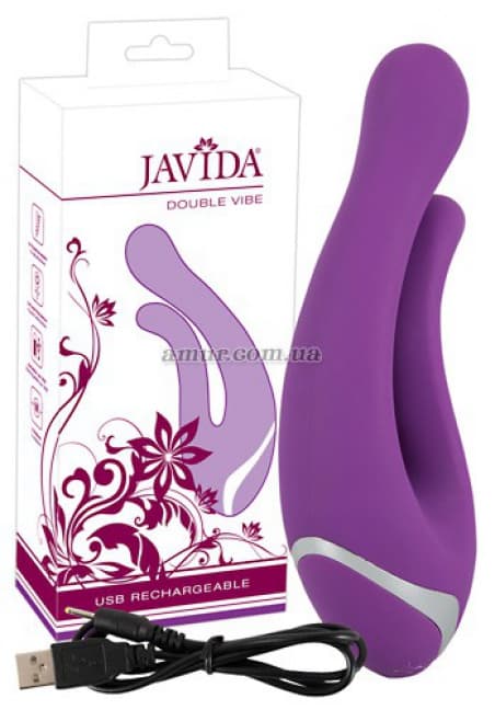 Двойной вибратор «Javida» фиолетовый