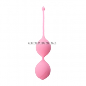 Вагинальные шарики «Silicone Kegel Balls», розовые, 60 г