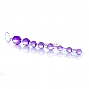 Анальний ланцюжок «Boss Jelly Anal Beads», фіолетовий