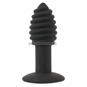 Анальна пробка з вібрацією Black Velvets Twist