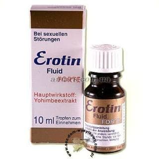 Капли для увеличения сексуальной потенции «Erotin fluid forte» 10 мл