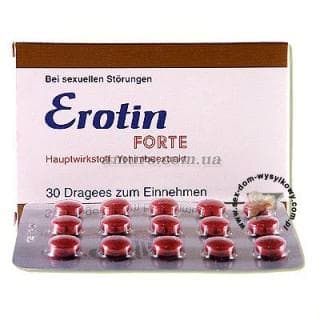 Таблетки для мужчин и женщин «Erotin forte» 30 таб.