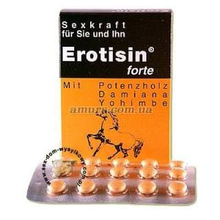 Возбуждающие таблетки «Erotexin forte» 45 таб.