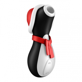 Вакуумний кліторальний стимулятор Satisfyer Penguin Holiday Edition, в шапочці та шарфі