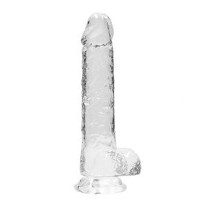 Фаллоимитатор «Realrock Dildo 8», 21 см, прозрачный
