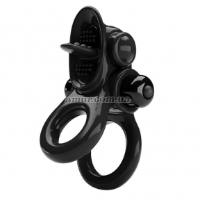 Эрекционное кольцо с подхватом мошонки и стимулятором клитора «Pasionate Cock Ring»