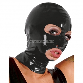 Маска на голову з отворами для рота та очей з латексу «Latex Mask»