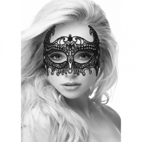 Ажурна маска «Lace Eye-Mask - Empress», чорна