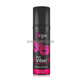 Возбуждающий гель, жидкий вибратор «Orgie Sexy Vibe! Intense Orgasm» 15 мл 