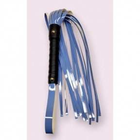 Флоггер «Flirty», еко-лак, голубой, 53 см