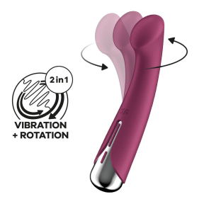 Вибратор с ротацией Satisfyer Spinning G-Spot 1, красный