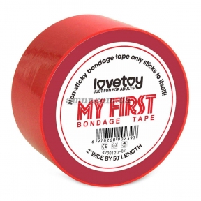 Бондажна стрічка «My First Pleasure Tape» червона