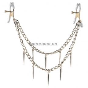 Зажимы для сосков «Rock Hard Nipple Clamps Silver»