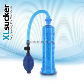 Вакуумная помпа XLsucker Penis Pump, голубая
