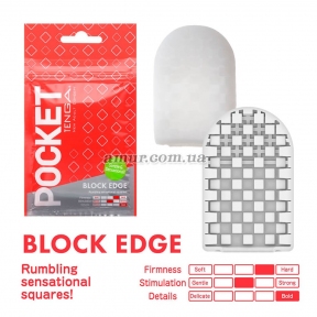 Мастурбатор Tenga Pocket Block Edge