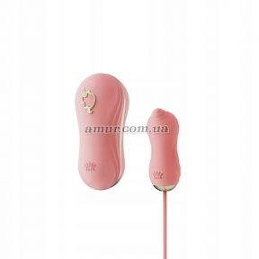Набор 2в1 Zalo — Unicron, розовый, виброяйцо + вакуумный стимулятор