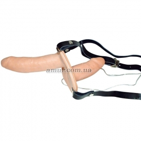 Подвійний страпон з вібрацією «Strap-On Duo»