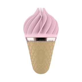 Мороженка спиннатор Satisfyer Lay-On - Sweet Treat Pink/Brown