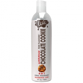 Согревающий лубрикант на водной основе Wet Warming Chocolate Cookie 4 in 1, без сахара, 118 мл