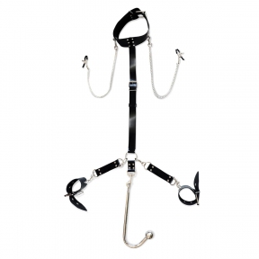 Бондажний набір із металевим анальним гаком Art of Sex Beatrice Bondage set with anal hook № 2