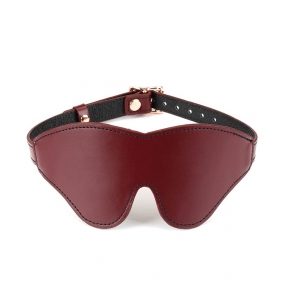 Шкіряна маска на очі Liebe Seele Wine Red Blindfold