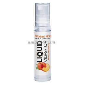 Лубрикант з ефектом вібрації Amoreane Med Liquid Vibrator Peach, 10 мл