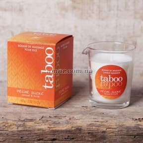 Масажна свічка «Massage candle Taboo Peche Sucre»