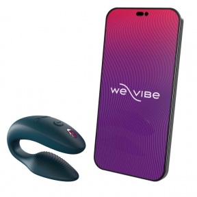 Смарт-вібратор для пар We-Vibe Sync 2, зелений, 10 віброрежимів, пульт ДК