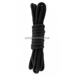 Веревка для бондажа «Bondage Rope», черная, 3 метра