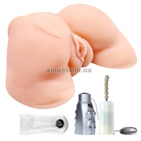 Мастурбатор вагина анус с ротацией и вибрацией «Dana»