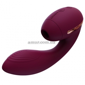 Вакуумный вибратор Kistoy Tina Mini, фиолетовый, вагинально-клиторальный