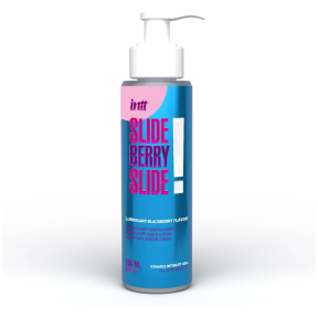 Лубрикант Intt Slide Berry Slide! 100 мл, на водной основе, со вкусом ежевики