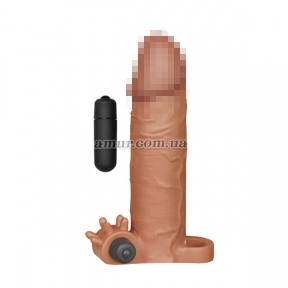 Насадка на пенис «Pleasure X-Tender» с виброелементом